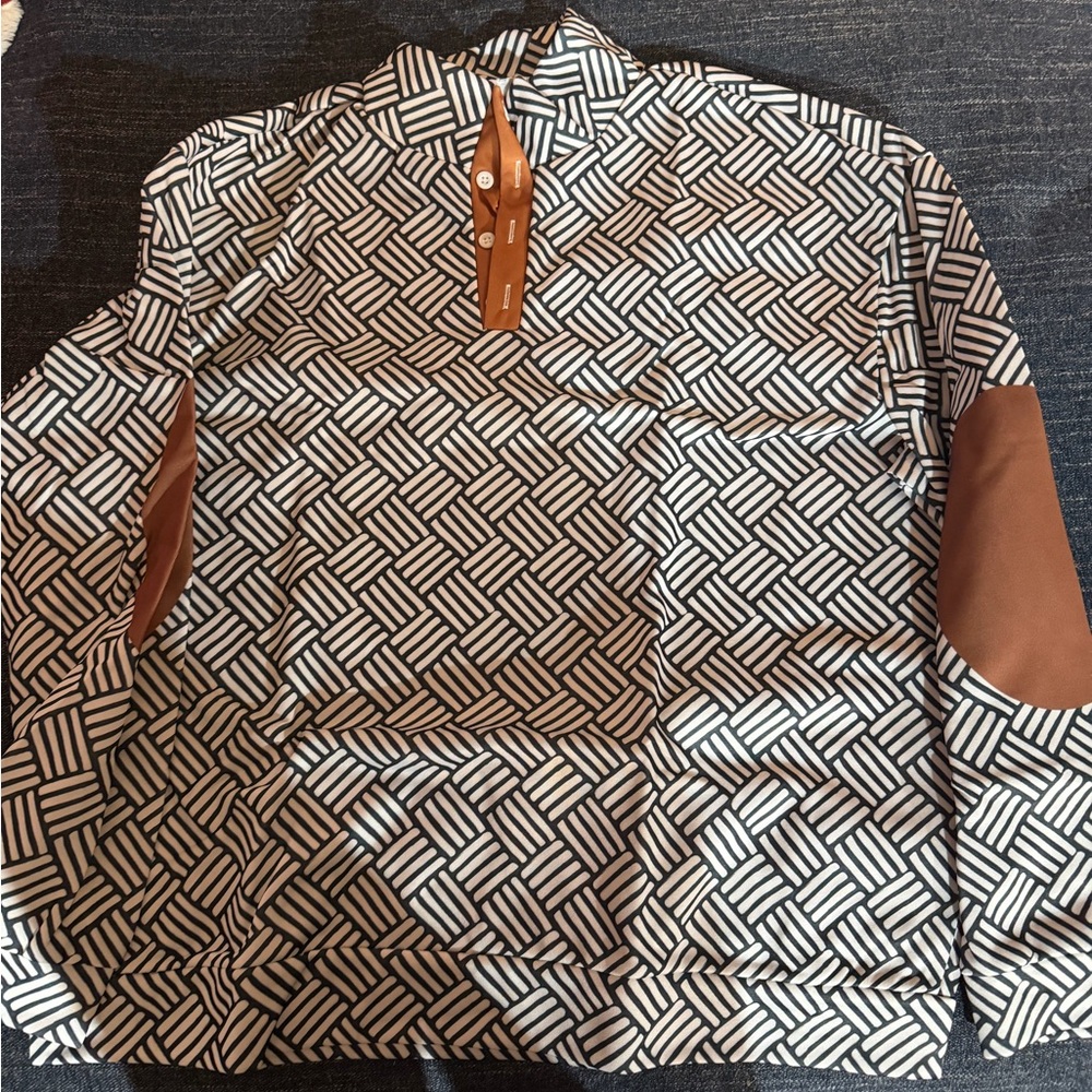 Geometric Patterned Men's Shirt